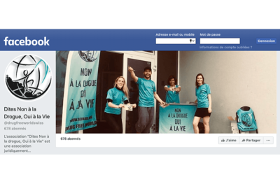 «Dites Non à la drogue, Oui à la Vie» est sur Facebook