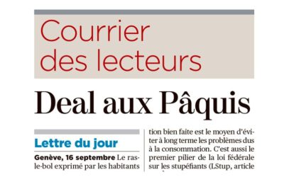 Les dealers aux Pâquis et nos enfants